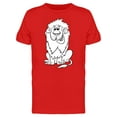 thumbnail image 1 of Happy Lion Cute Cartoon T-Shirt Men -Image by Shutterstock, Male x-Large, 1 of 2