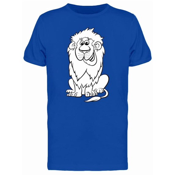 Happy Lion Cute Cartoon Tee Men's -Image by Shutterstock