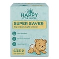thumbnail image 1 of Happy Little Camper Super Saver Baby Diapers, Size 2, 100 Count, 1 of 9