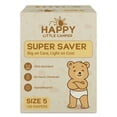 thumbnail image 1 of Happy Little Camper Super Saver Baby Diapers, Size 5, 100 Count, 1 of 9