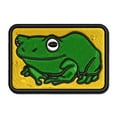 thumbnail image 1 of Happy Little Tree Frog Applique Multi-Color Embroidered Iron-On Patch - 3 Inch Medium, 1 of 5