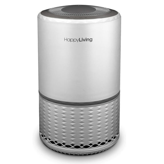 Happy Living 4-Stage Filtration HEPA Air Purifier, Silver