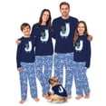 thumbnail image 1 of Happy Llamakah Pajamas Blue, Matching Hanukkah Pajamas For Family And Pet, 1 of 7
