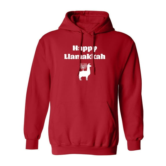 Happy Llamakkah Adult Hooded Sweatshirt