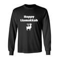 thumbnail image 1 of Happy Llamakkah Adult Long Sleeve T-shirt, 1 of 3