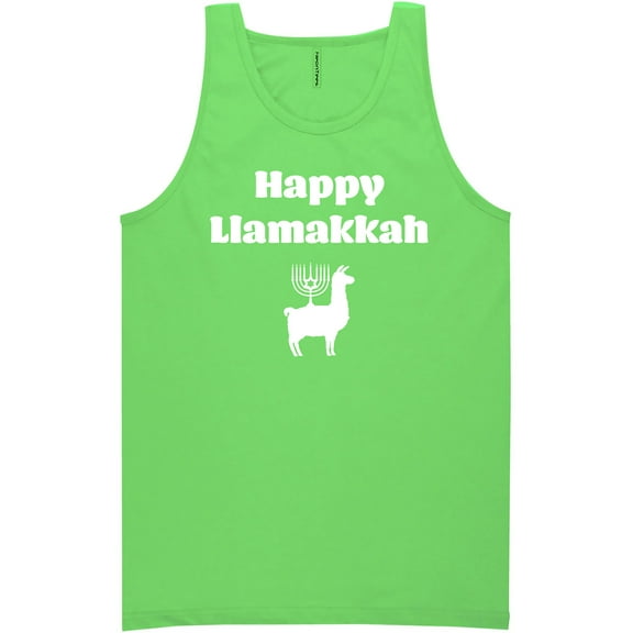 Happy Llamakkah Neon Tank Top