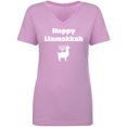 thumbnail image 1 of Happy Llamakkah Womens V-Neck T-Shirt, 1 of 3