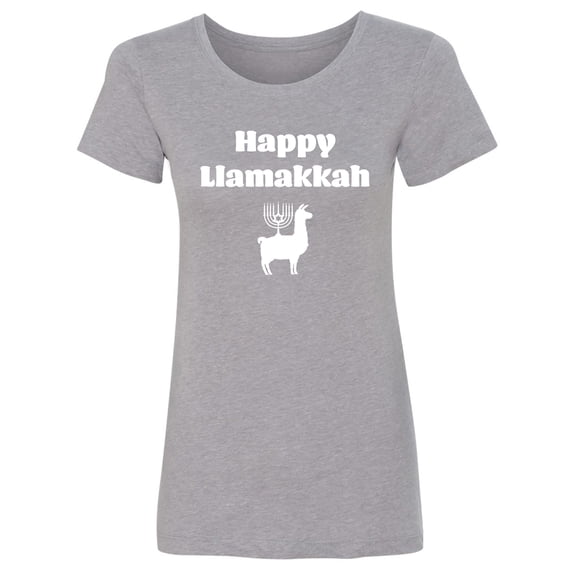 Happy Llamakkah Womens crewneck tee