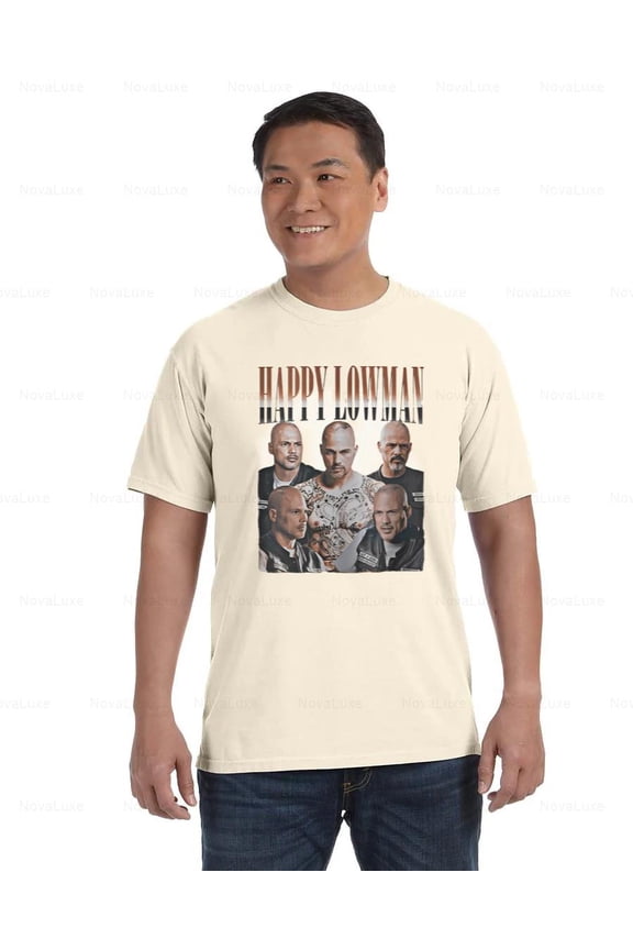 Happy Lowman Sons of Anarchy Movie Inspired Motorcycle Fan Comfort Color T-Shirt, Unisex, up to size 4XL