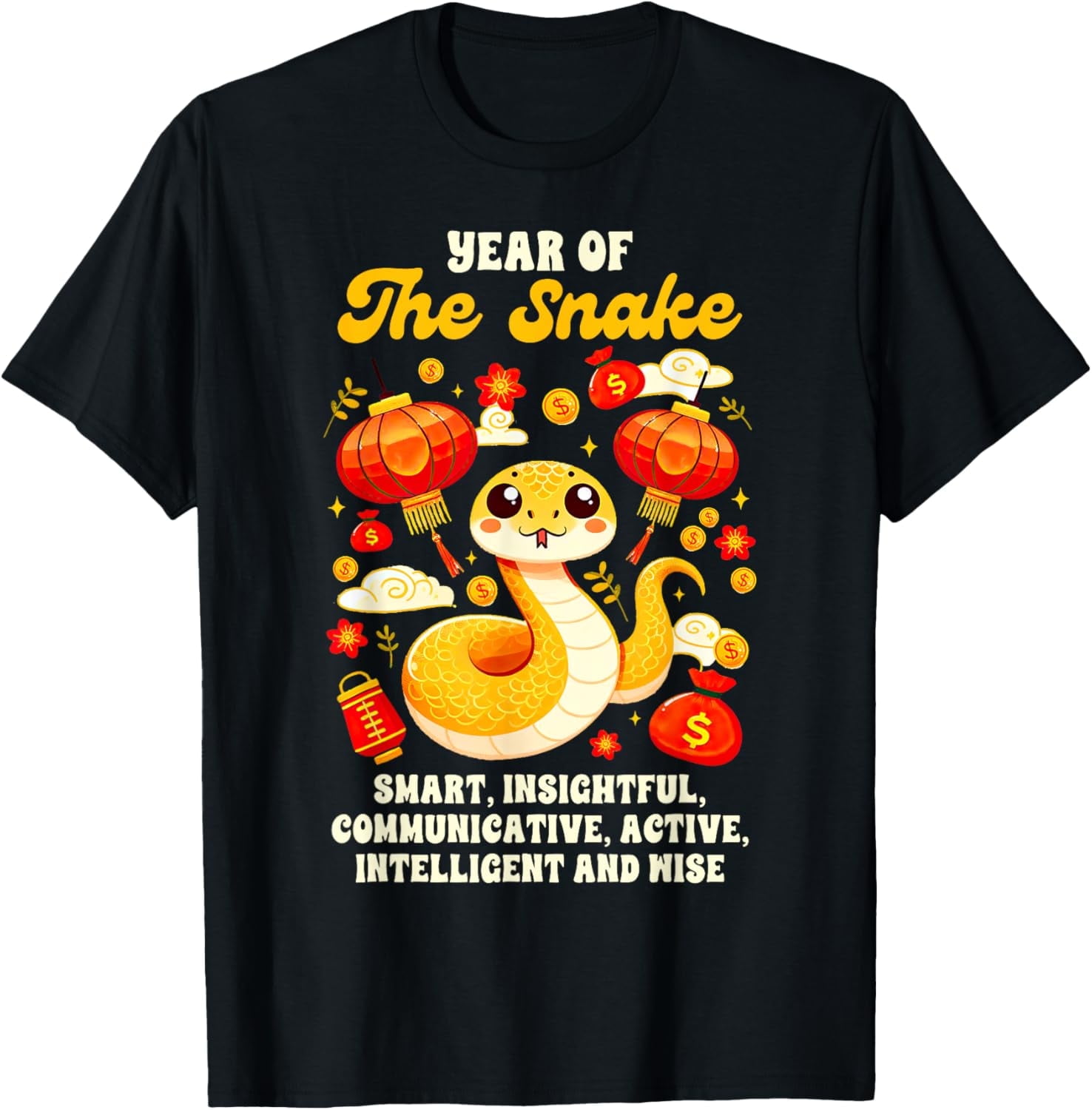Happy Lunar New Year 2025 Chinese 2025 Year Of The Snake TShirt