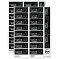 thumbnail image 1 of Happy Mail Smiling Package Letter Sticker Set - Black - Gloss Finish - 2.00" Large, 1 of 7
