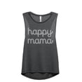 thumbnail image 1 of Happy Mama Women's Fashion Sleeveless Muscle Workout Yoga Tank Top Charcoal Grey Small, 1 of 3