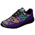 thumbnail image 1 of Happy Mardi Gras Beads And Bling It's A Mardi Gras Thing Shoes Sneakers Black Size 9.5, 1 of 7