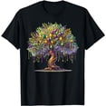 thumbnail image 1 of Happy Mardi Gras Tree Beads New Orleans 2024 Carnival Party T-Shirt, 1 of 5
