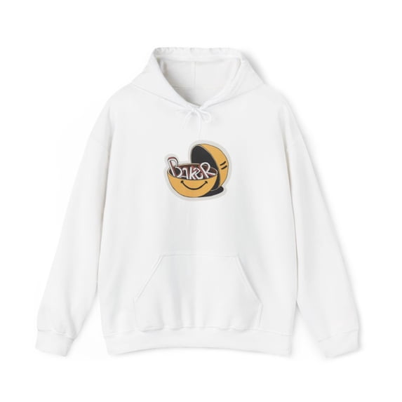 Happy Meal Baker Skateboard Skate 2000s Vintage Classic Hoodie Print - L / White