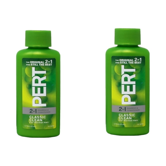 Pert 2-in-1 Complete Shampoo + Conditioner, Fresh Clean Scent, Moisturizing Formula, 1.7 fl oz
