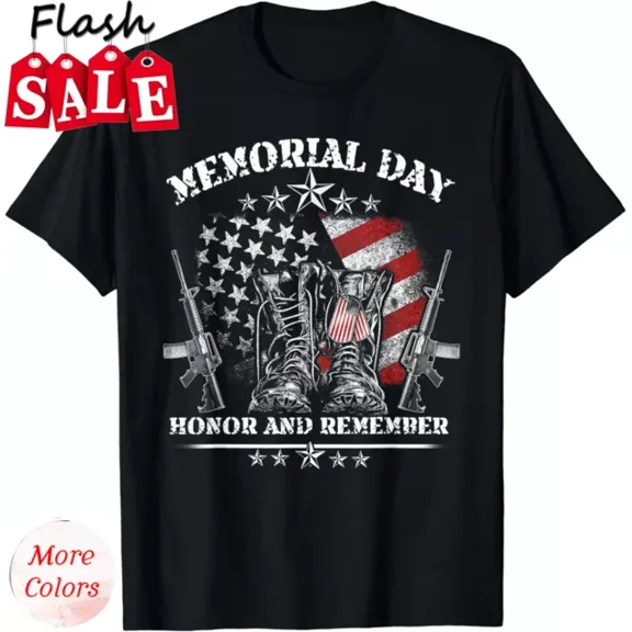Happy Memorial Day Honor And Remember Men Women T-Shirt S-5XL Birthday Gifts; For Men & Women, Unisex T-Shirt