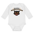 thumbnail image 1 of Happy Meow-Lo-Ween Long Sleeve Baby Onesie Infant One Piece Bodysuit 12 Months White, 1 of 4
