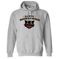 thumbnail image 1 of Happy Meow-lo-ween Hoodie Sweatshirt Unisex 5X-Large Grey, 1 of 5