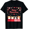 thumbnail image 1 of Happy Meowentines Cute Cat Valentine Love Crochet Yearn Graphic Crew Neck Short Sleeve T-Shirts (Men's, Women's), 1 of 4