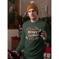 thumbnail image 1 of Happy Merry Christmas Eve Men Sweatshirt, Male 3X-Large, 1 of 4