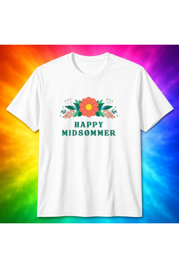 Happy Midsommer Floral Celebration T-Shirt, for men & women, S-5XL