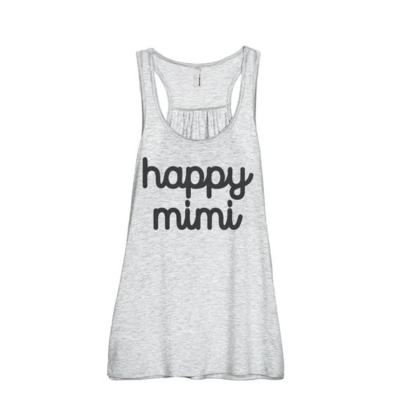 Happy Mimi Women's Fashion Sleeveless Flowy Racerback Workout Yoga Tank Top Sport Grey Large