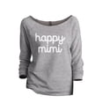 thumbnail image 1 of Happy Mimi Women's Fashion Slouchy 3/4 Sleeves Raglan Lightweight Sweatshirt Sport Grey Small, 1 of 3