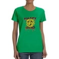 thumbnail image 1 of Happy Mind Splashed Ink Shaped T-Shirt Women -Image by Shutterstock, Female Large, 1 of 4
