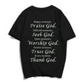 thumbnail image 1 of Happy Moments Praise God Every Moment Thank God T-Shirt Pray Christ Jesus Casual, 1 of 5