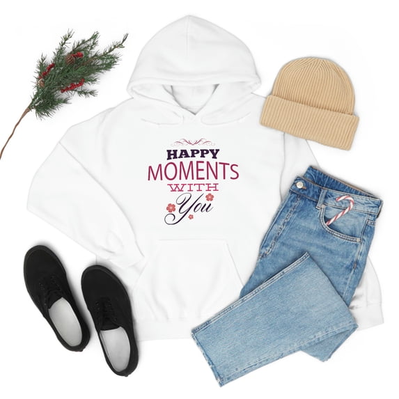 Happy Moments With You Valentine's Day Unisex Hooded All Sizes Sweatshirt
