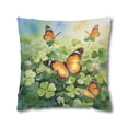 thumbnail image 1 of Happy Monarch Butterfly Welcome St Patrick's Day Lucky Shamrocks Clover Pillowcase Double Sided Wild Butterfly Lover Pillow Case Covers - 22001, 1 of 5