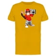thumbnail image 1 of Happy Monkey With Boombox T-Shirt Men -Image by Shutterstock, Male Large, 1 of 2