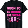 Happy Mother's Day 2024 soon to be mommy est 2024 Cotton TShirt