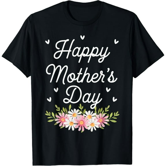 Happy Mother's Day 2025 Mom Grandma Daisy for Mothers Day T-Shirt100% cotton
