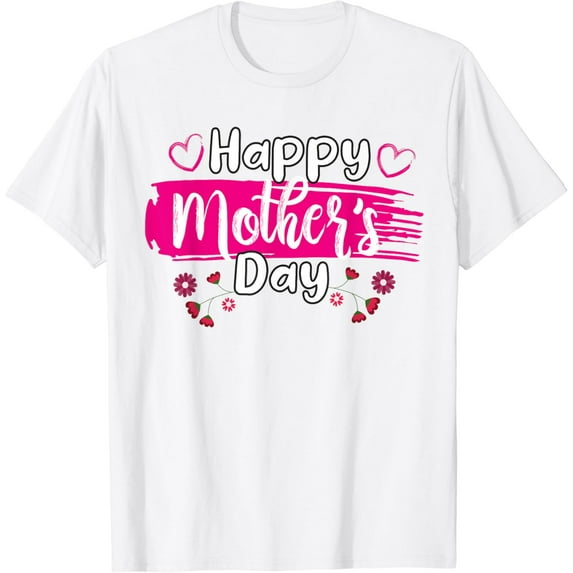 Happy Mother's Day 2025 Tshirt for Women Mom Grandma Love T-Shirt100% cotton
