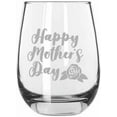thumbnail image 1 of Happy Mother's Day 3 Mother's Day Etched 15.25oz Libbey Stemless Wine Glass, 1 of 1