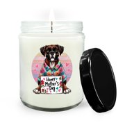 Happy Mothers Day Best Boxer Mom Ever Soy Wax Candle Boxers Dog Lover Gifts Idea 16oz White Vanilla Candle - 03002