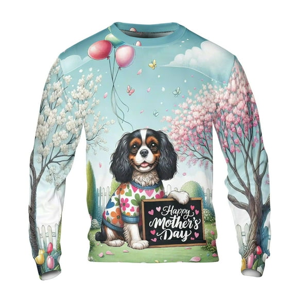 Happy Mother's Day Best Cavalier King Charles Spaniel Mom Ever All Over Print 3D Sweatshirt Unisex Merch Dog Lover Gifts - 03002