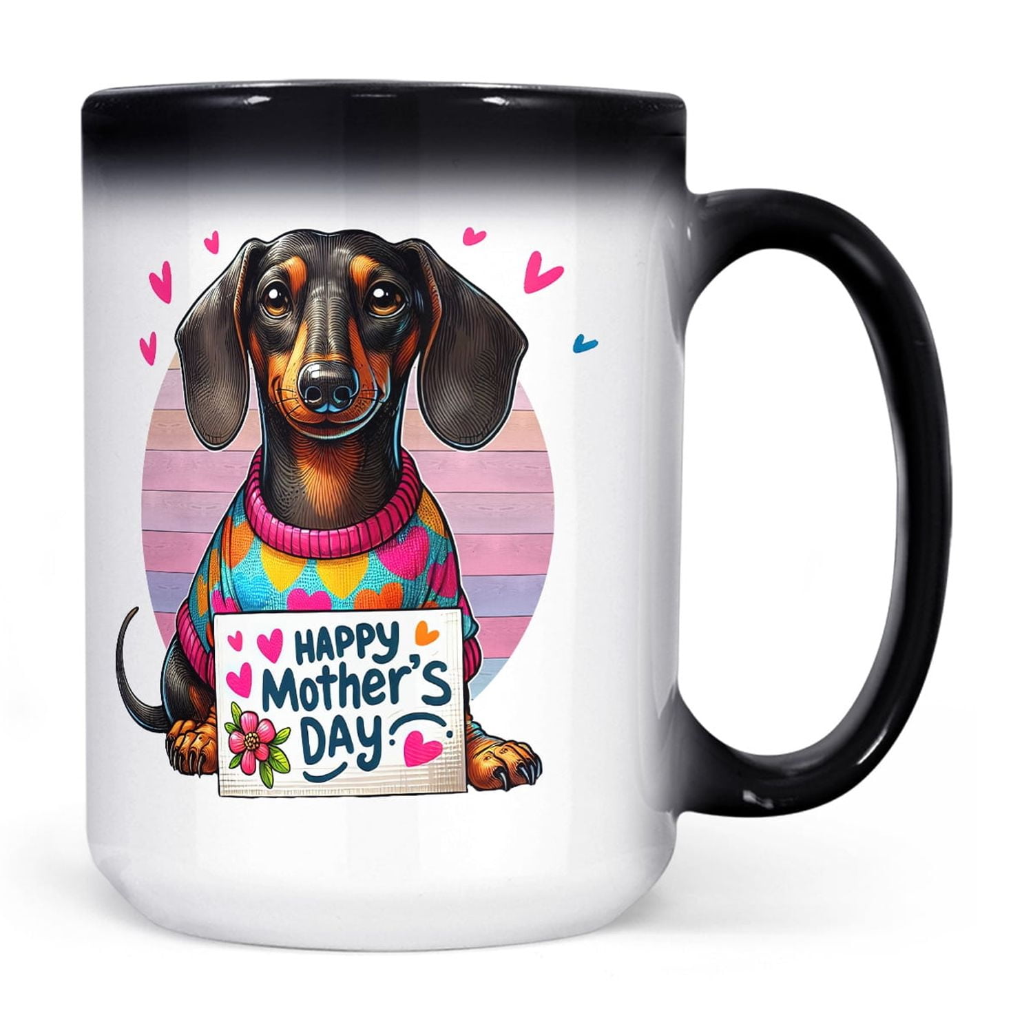 Happy Mother #39 s Day Best Dachshund Mom Ever Heat Color Changing Mug Happy Mother #39 s Day Best Dachshund Mom Ever Heat Color Changing Mug