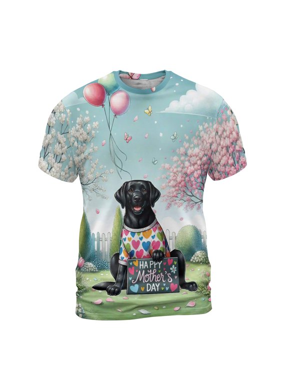 Happy Mother's Day Best Labrador Retriever Mom Ever All Over Print 3D Shirt Unisex Merch Lab Dog Lover Gifts - 03002
