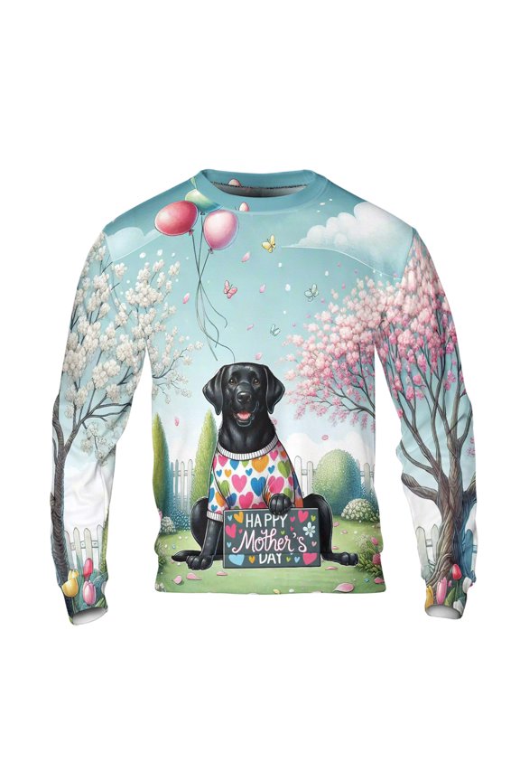Happy Mother's Day Best Labrador Retriever Mom Ever All Over Print 3D Sweatshirt Unisex Merch Lab Dog Lover Gifts - 03002