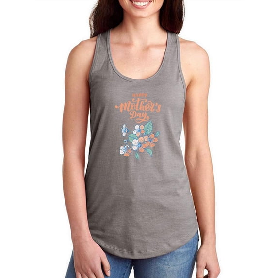 Happy Mother's Day Bouquet Racerback Tank Women -Image by Shutterstock, Female x-Small