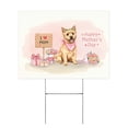 thumbnail image 1 of Happy Mother's Day Cairn Terrier Love Dog Mom Heart Flower Yard Sign Cairns Dog Lover Outdoor Home Lawn Garden Porch Decor - 12004, 1 of 5