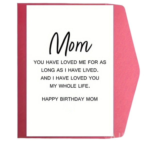 Happy Mother’s Day Card for Mom, Cute Mother’s Day Greeting Card Gift from Daughter or Son, Thank You Mom Card for Mommy, Special Mother’s Day Gift Card