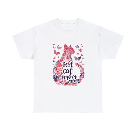 Happy Mother's Day Cat Mom Shirt, Best Cat Mom Flower Gift ID-0304-6BGY