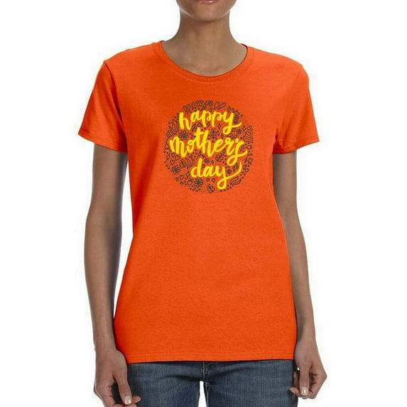 Happy Mother's Day Circle Shaped T-Shirt Women -Image by Shutterstock, Female XX-Large
