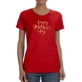 thumbnail image 1 of Happy Mother's Day Cursive Shaped T-Shirt Women -Image by Shutterstock, Female Small, 1 of 4