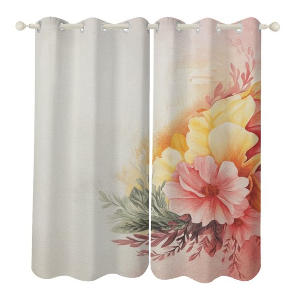 Happy Mother's Day Curtains Aesthetic Envrionmental Friendly Picture, Living Room Bedroom Window Drapes 2 Panel Set