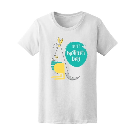 Happy Mother's Day Cute Kangaroo Tee Women's -Image by Shutterstock